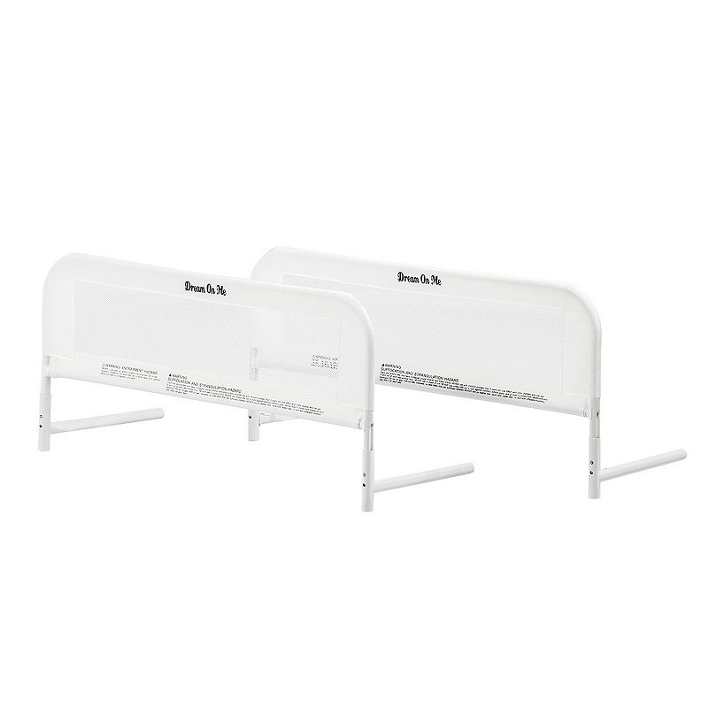 Dream On Me Mesh Bed Rails for Twin Size Bed, Double Pack