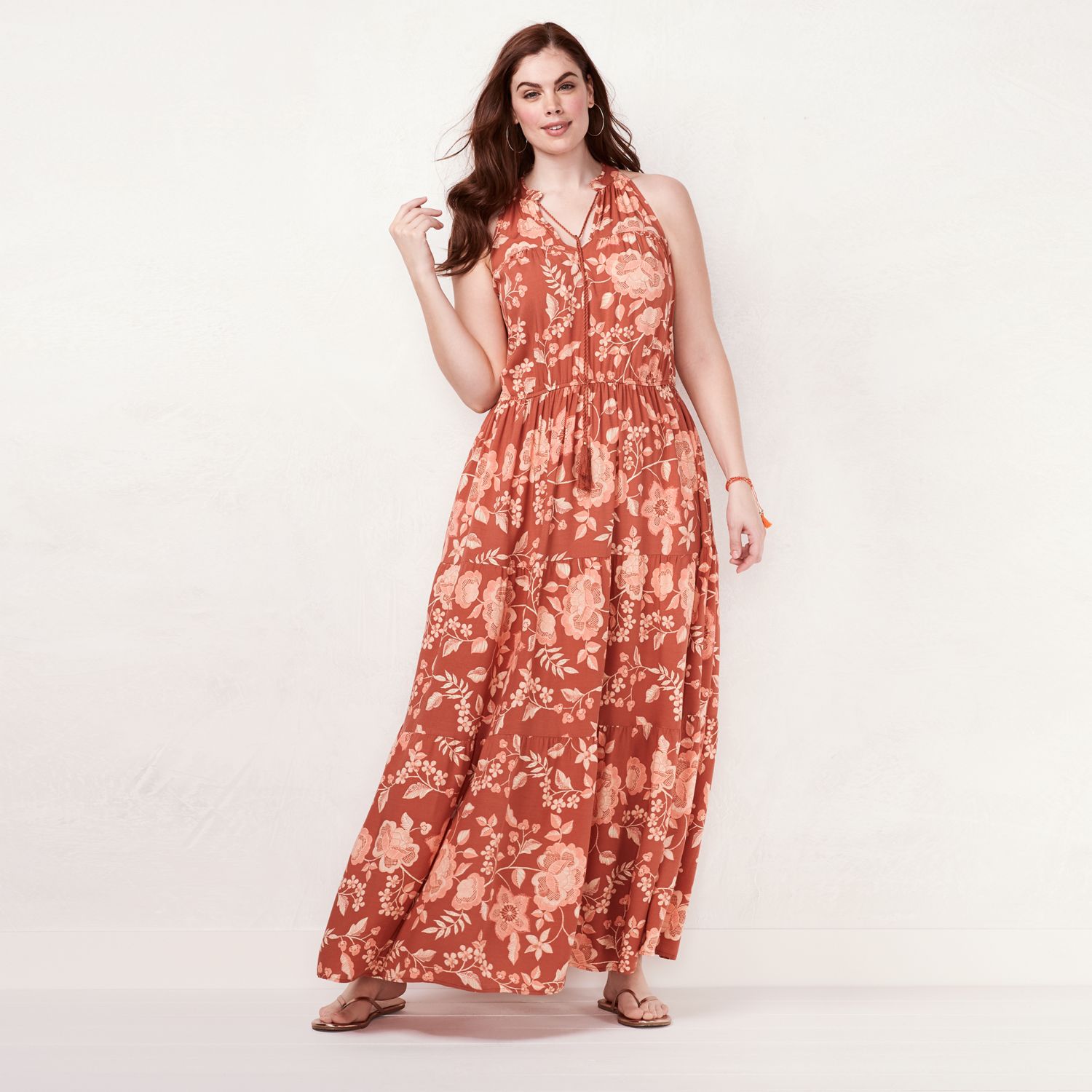 lauren conrad halter maxi dress