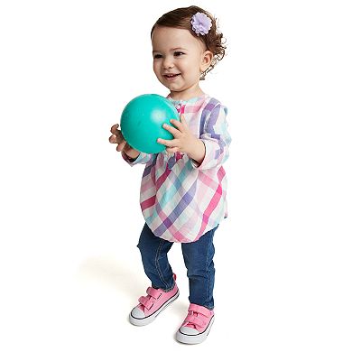 Baby Girl Jumping Beans® Plaid Henley