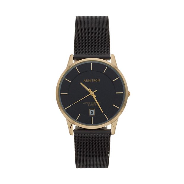 Armitron Men s Two Tone Stainless Steel Mesh Watch 20 5123GPTI