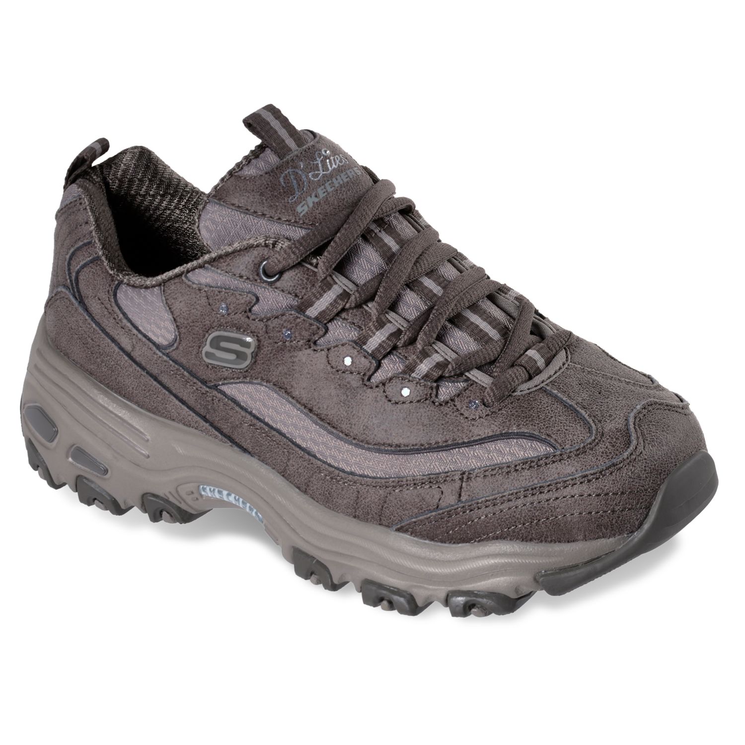 dark brown womens skechers