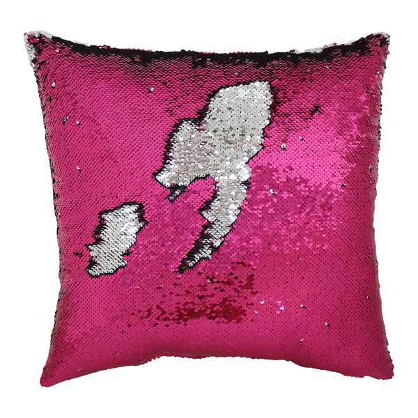 Mermaid sequin throw outlet pillow