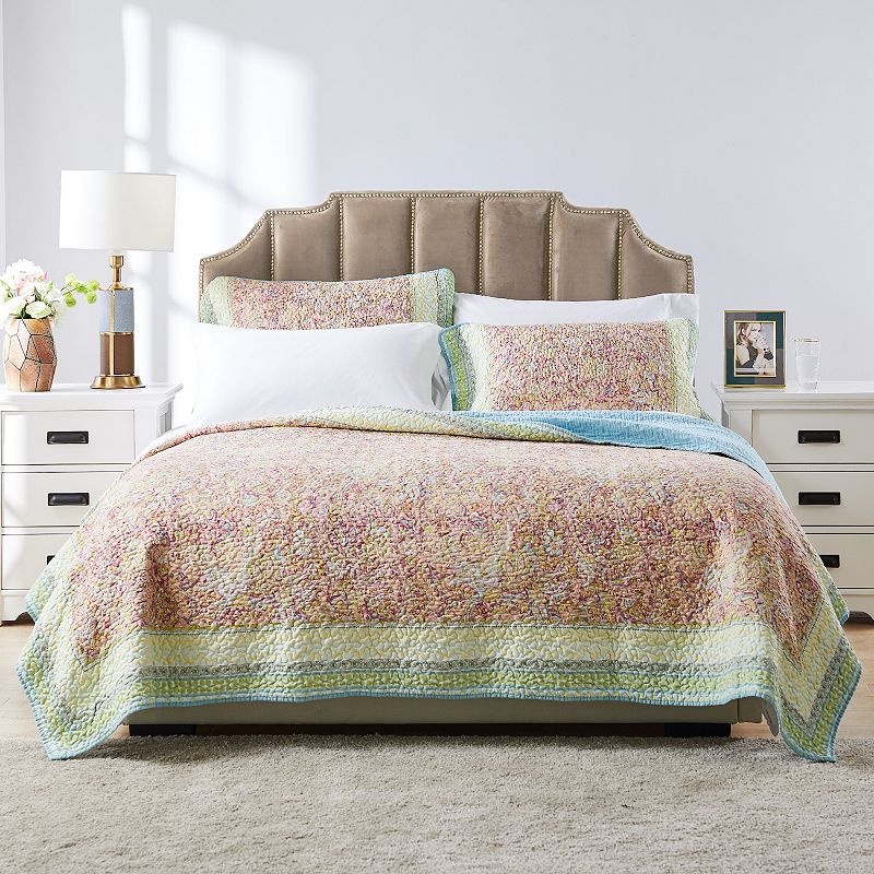 Barefoot Bungalow Palisades Floral Quilt Set