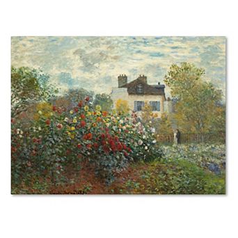 Trademark Fine Art The Artists Garden In Argenteuil Canvas Wall Art