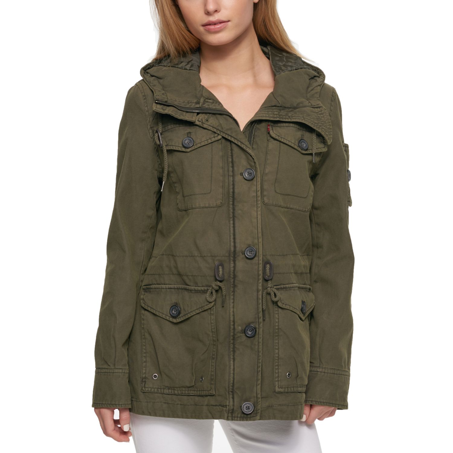 women's levi's hooded anorak jacket