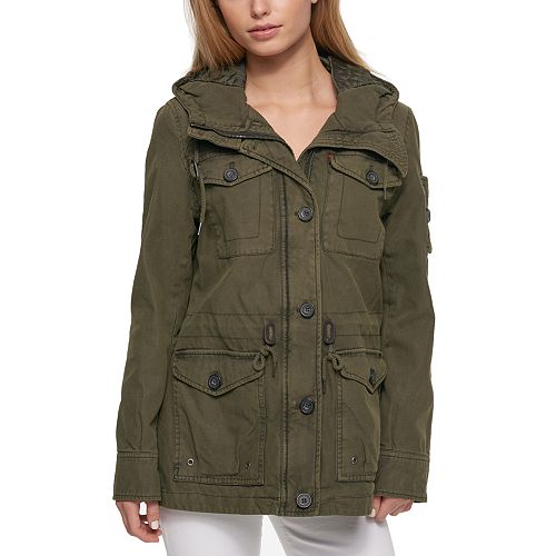 Women's Levi's® Hooded Anorak Military Jacket