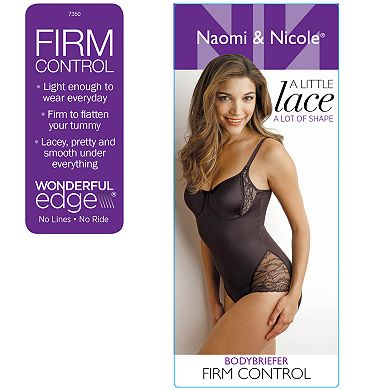 Women's Naomi & Nicole A Little Lace a Lot of Shape Bodybriefer 7350