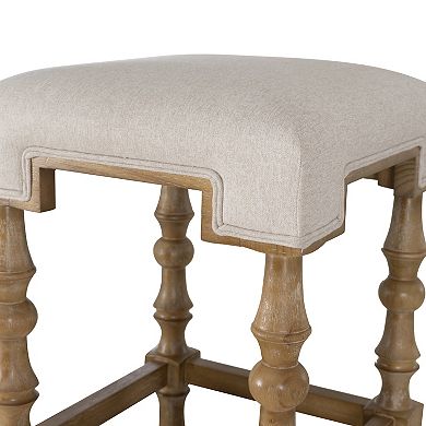 Linon Shelly Rustic Backless Counter Stool