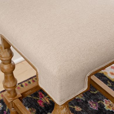 Linon Shelly Rustic Backless Counter Stool