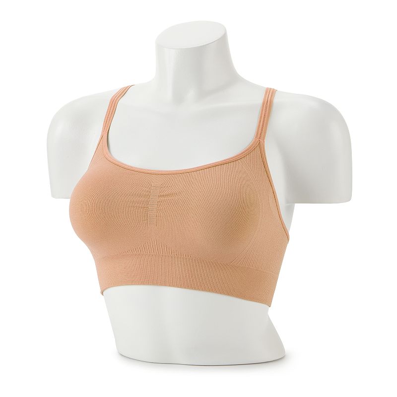 Tek Gear® Seamless Low-Impact Adjustable Sports Bra, Women's, Size: XL, Latte
