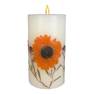 Sonoma Goods For Life® Falling Leaves 6" x 3.25" Pillar Candle 
