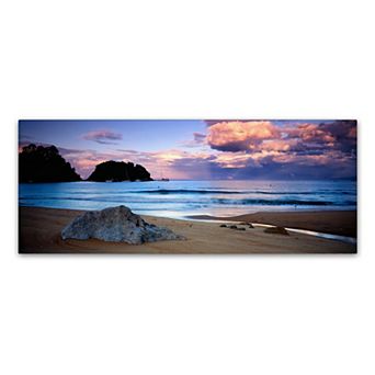 Trademark Fine Art Kaiteriteri Sunset Canvas Wall Art