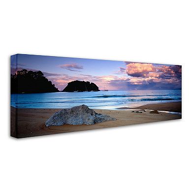 Trademark Fine Art Kaiteriteri Sunset Canvas Wall Art