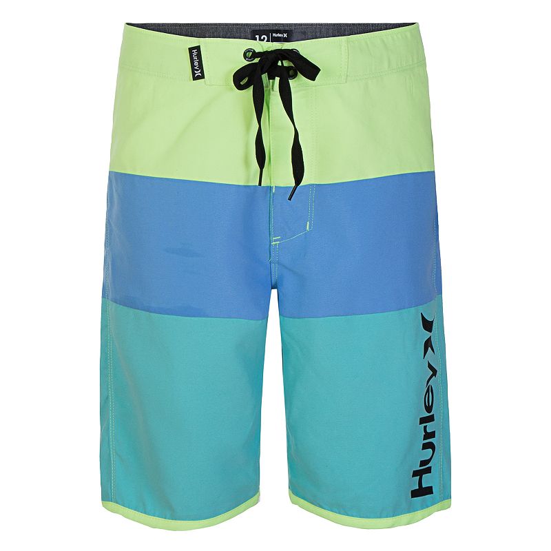 UPC 009328253471 product image for Boys 8-20 Hurley Triple Threat Board Shorts, Size: 20, Green | upcitemdb.com