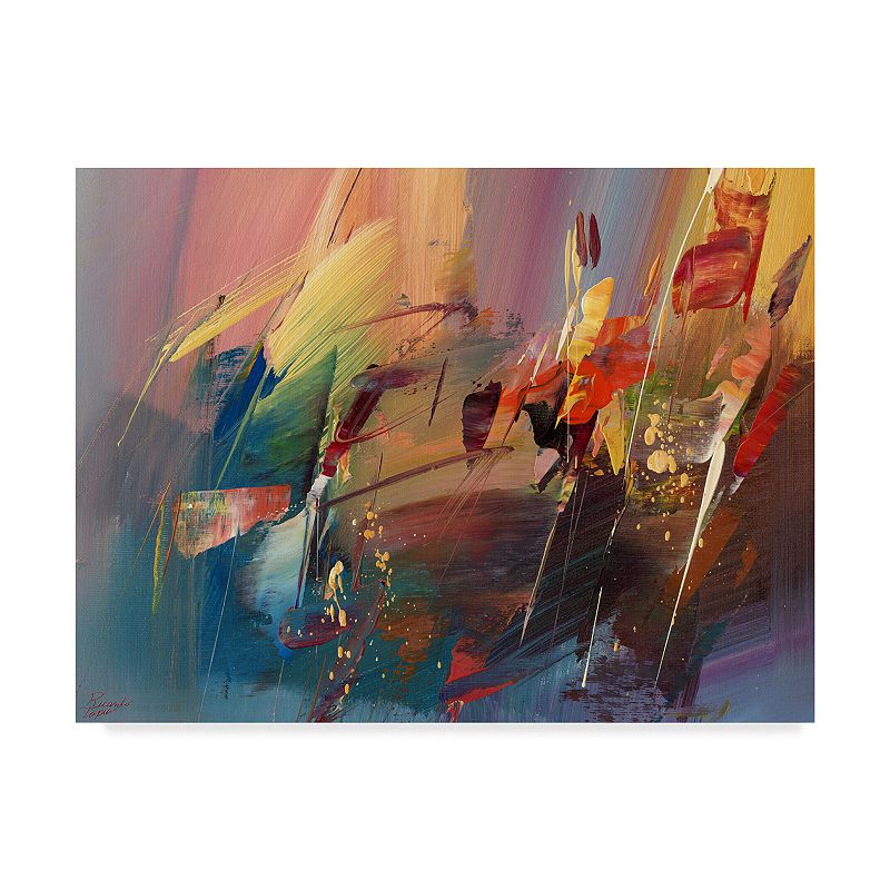 Trademark Fine Art Garden Abstract Canvas Wall Art, Multicolor, 47X35