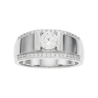 Men's Sterling Silver Cubic Zirconia Ring