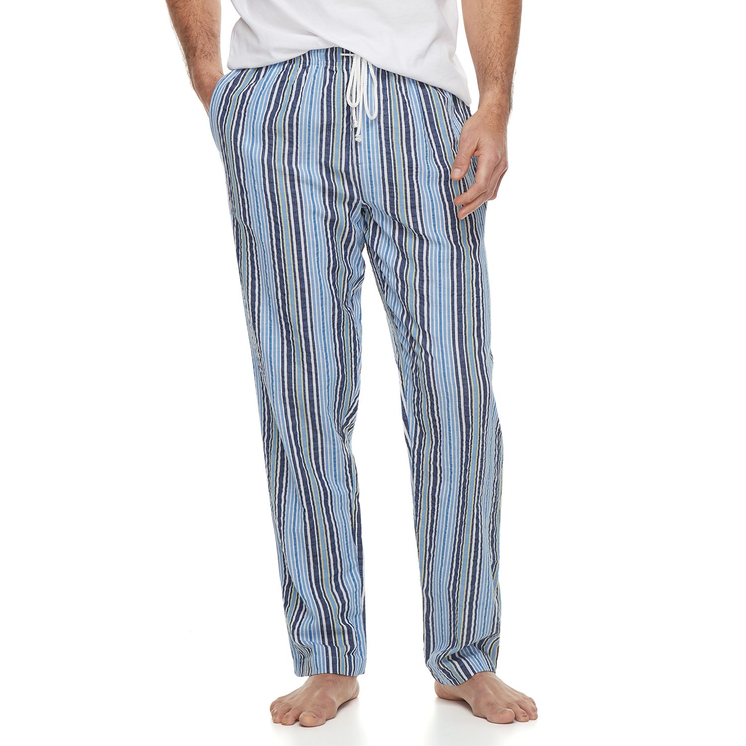 striped summer pants