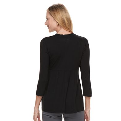 Women's Croft & Barrow® Surplice Empire Top