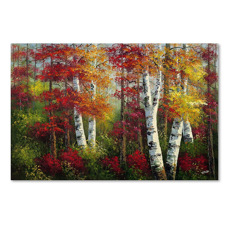 Trademark Fine Art Indian Summer Canvas Wall Art, Multicolor