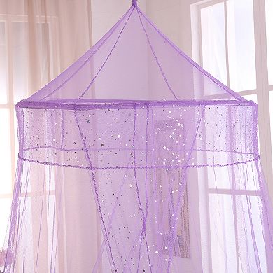 Casablanca Kids Galaxy Sheer Collapsible Hoop Bed Canopy