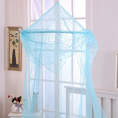 Casablanca Kids Raisinette Sheer Collapsible Hoop Bed Canopy