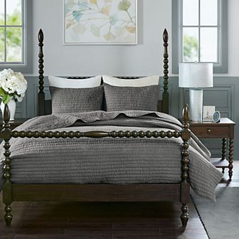 Madison Park Signature Serene 3 pc Cotton Quilt Set with Shams