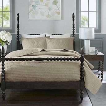Madison Park Signature Serene 3 pc Cotton Quilt Set with Shams