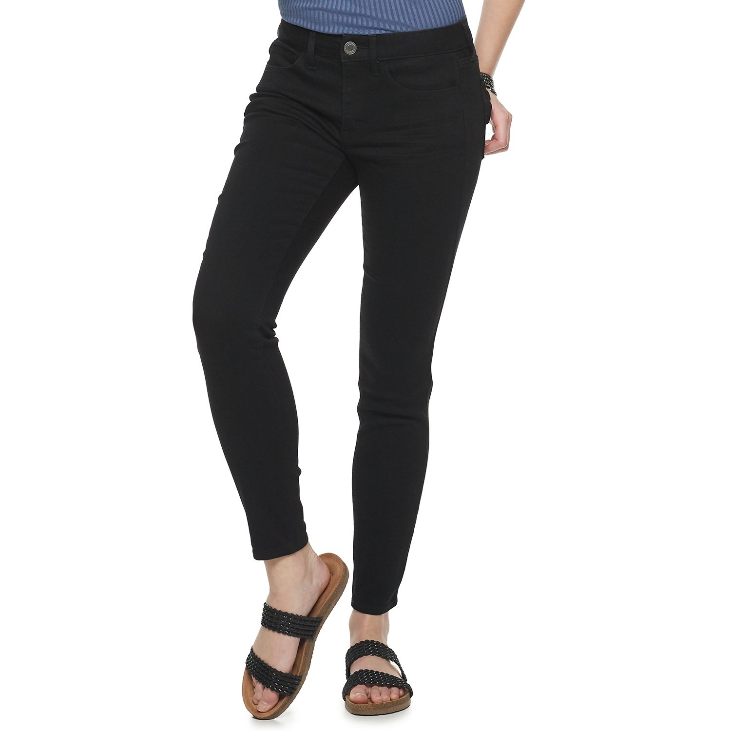 kohls black skinny jeans