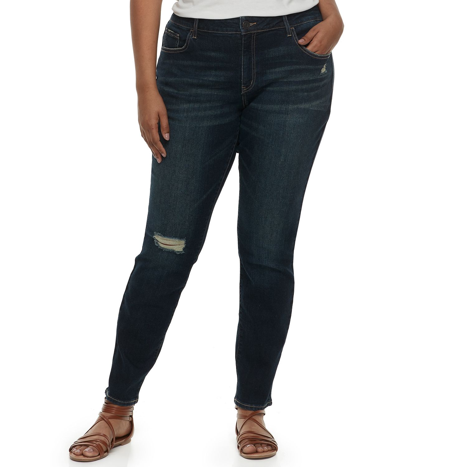 low waisted jeans plus size