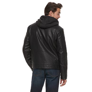 Men's Apt. 9® Midweight Hooded Moto Jacket