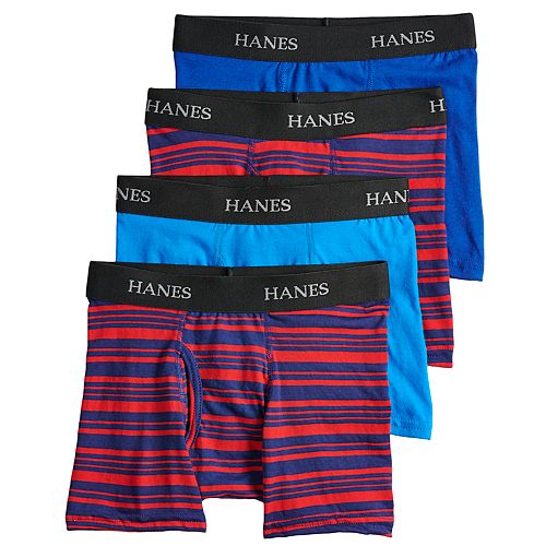 Boys 4-20 Hanes Cool Comfort 4-Pack Boxer Briefs