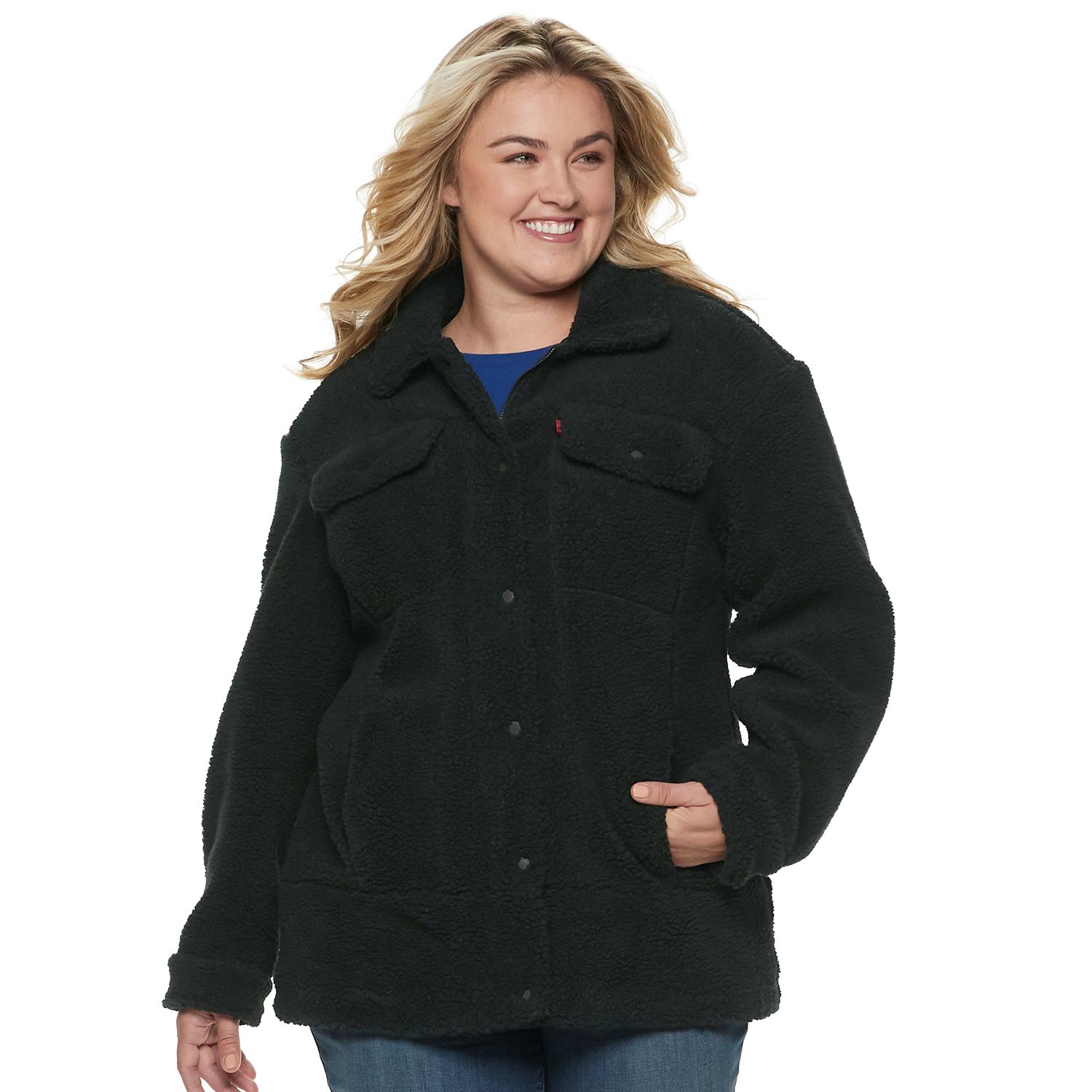levi's extra long sherpa trucker jacket