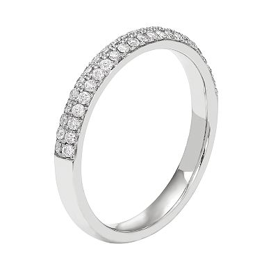 10k Gold 1/3 Carat T.W. Diamond Pave Wedding Ring