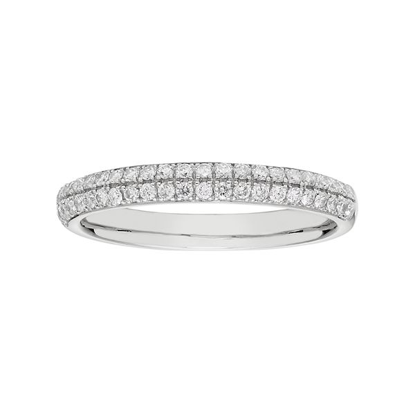 10k Gold 1/3 Carat T.W. Diamond Pave Wedding Ring