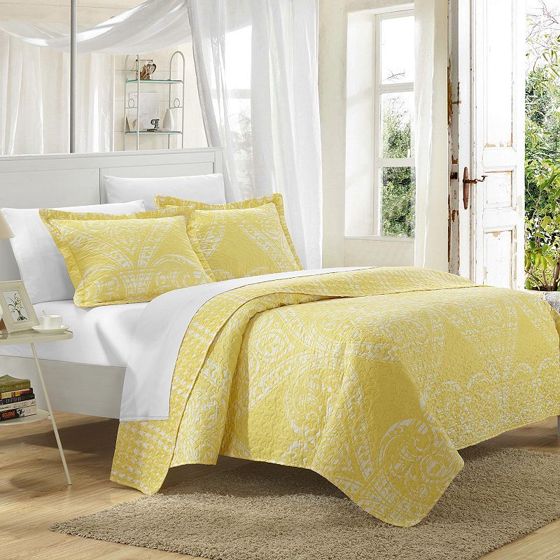 Chic Home Napoli Quilt Set, Yellow, Queen