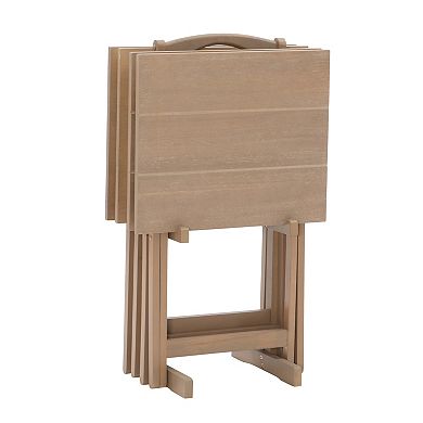 Linon TV Tray Table 5-piece Set