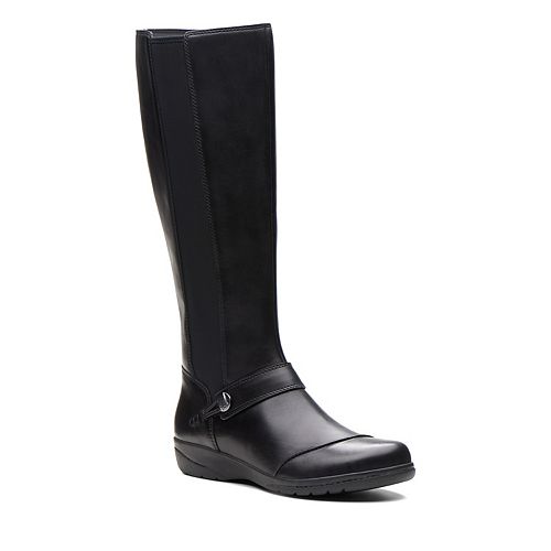 clarks womens long boots