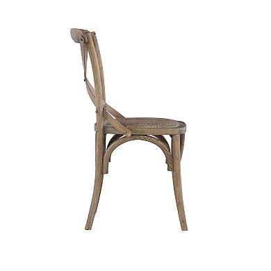 Linon Bentwood Rustic Dining Chair 2-piece Set