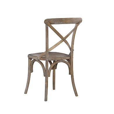 Linon Bentwood Rustic Dining Chair 2-piece Set