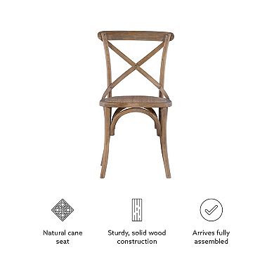 Linon Bentwood Rustic Dining Chair 2-piece Set