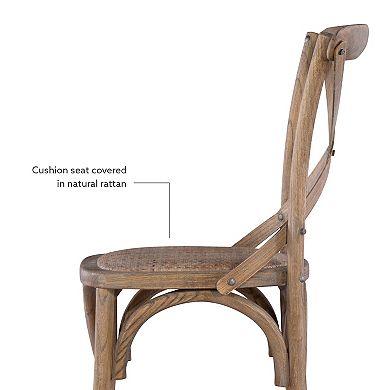 Linon Bentwood Rustic Dining Chair 2-piece Set