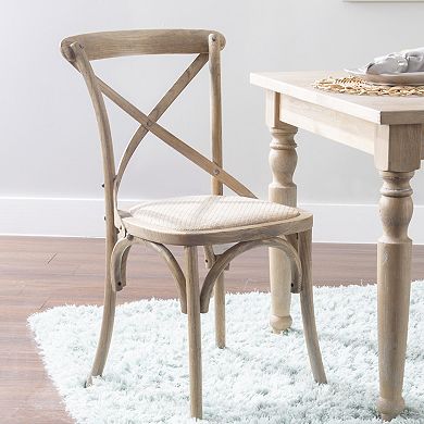 Linon Bentwood Rustic Dining Chair 2-piece Set