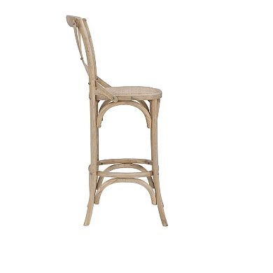 Linon French Country Wood Bar Stool 