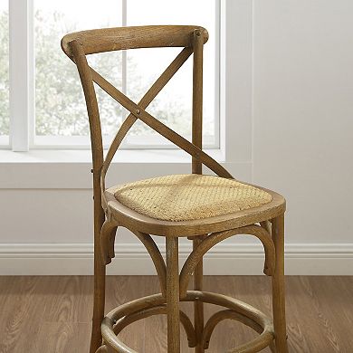 Linon French Country Wood Counter Stool