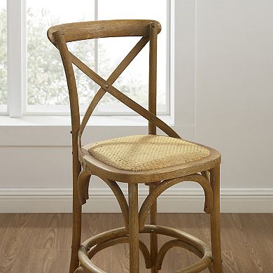 Linon French Country Wood Counter Stool 