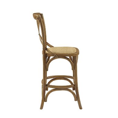 Linon French Country Wood Counter Stool