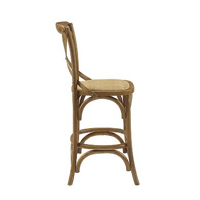 Linon French Country Wood Counter Stool 