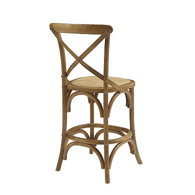 Linon French Country Wood Counter Stool