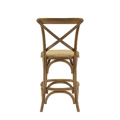 Linon French Country Wood Counter Stool