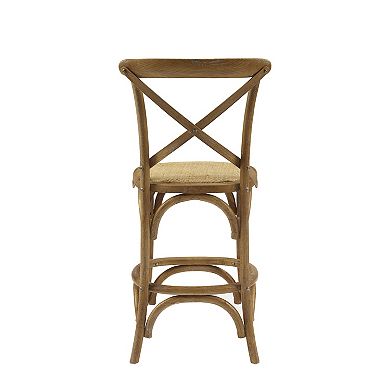 Linon French Country Wood Counter Stool 